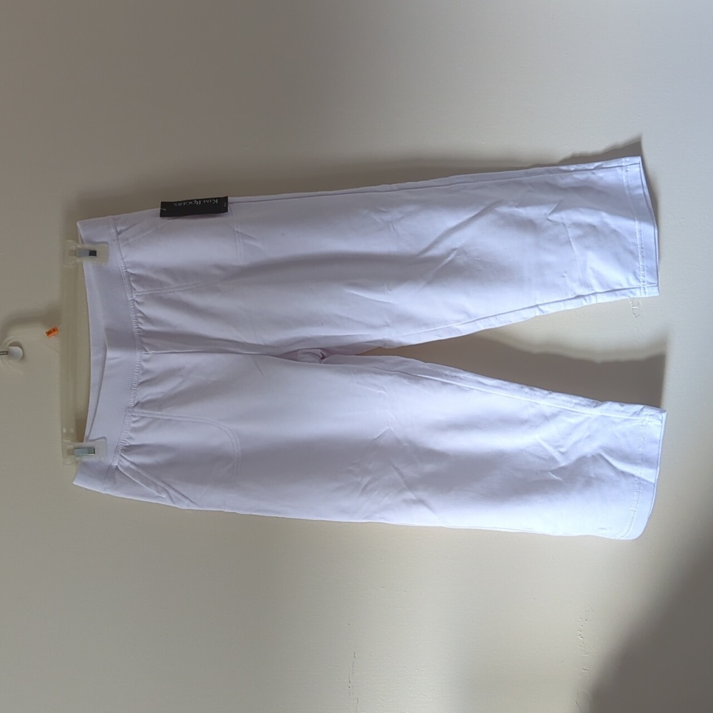 Petite white athleisure bottoms